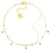 Chaîne de cheville Zag Bijoux Virtuose oxydes verts