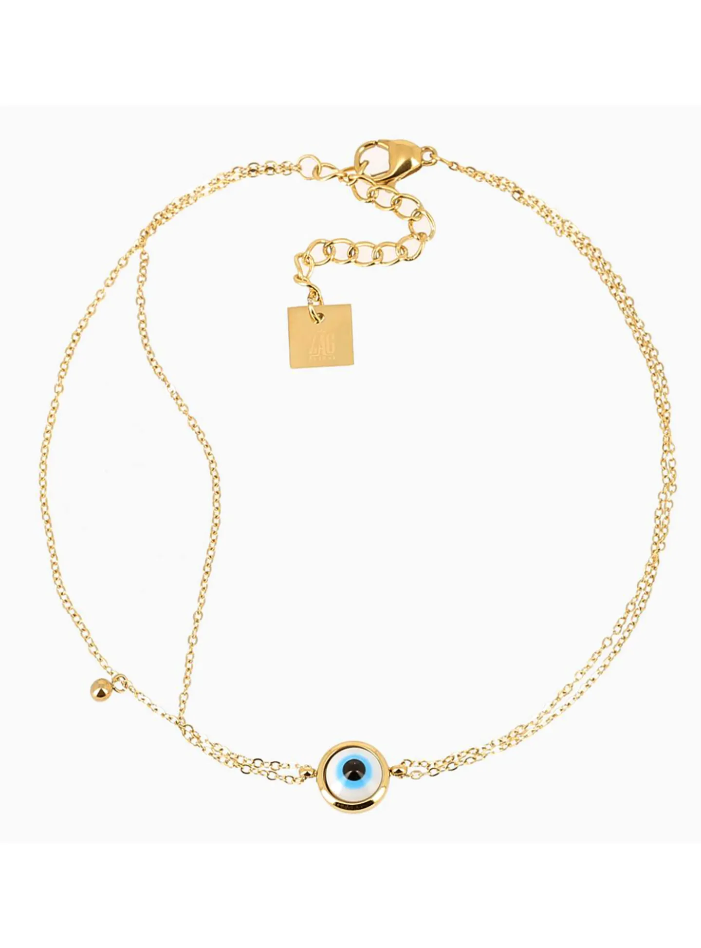 Chaîne de cheville Zag Bijoux Nazareth acier doré