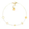 Chaîne de cheville Zag Bijoux Fares acier doré