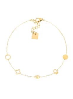 Chaîne de cheville Zag Bijoux Fares acier doré