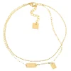 Chaîne de cheville Zag Bijoux Karla acier doré