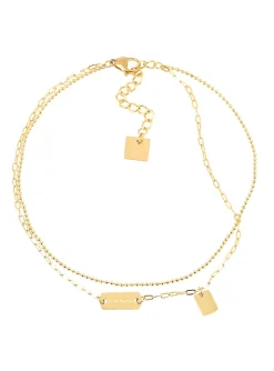 Chaîne de cheville Zag Bijoux Karla acier doré
