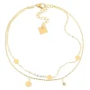 Chaîne de cheville Zag Bijoux Mélinda acier doré
