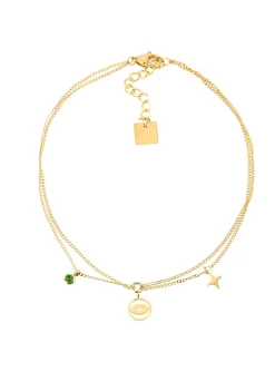 Chaîne de cheville Zag Bijoux Valore acier doré
