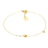 Chaîne de cheville Zag Bijoux Menottes acier doré