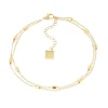 Chaîne de cheville Zag Bijoux Bella acier doré