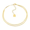 Chaîne de cheville Zag Bijoux Rosine acier doré