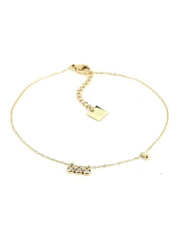 Chaîne de cheville Zag Bijoux Ormiga acier doré
