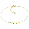 Chaîne de cheville Zag Bijoux Cardin acier doré