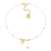 Chaîne de cheville Zag Bijoux Willya accier doré