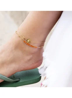 Chaîne de cheville Zag Bijoux El Paso acier doré