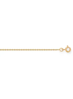 Chaîne maille forçat or jaune 18 carats 1mm
