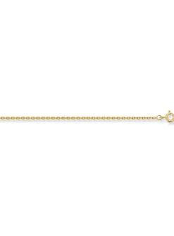 Chaîne maille forçat or jaune 9 carats 1.4 mm