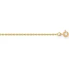Chaîne maille forçat or jaune 9 carats 1.2mm