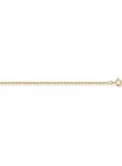 Chaîne maille forçat or jaune 9 carats 1.4mm