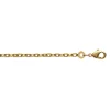 Chaîne maille forçat plaqué or 750/1000 45cm