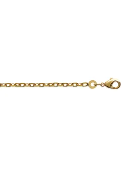 Chaîne maille forçat plaqué or 750/1000 45cm