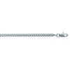 Chaîne maille gourmette argent rhodié 60 mm