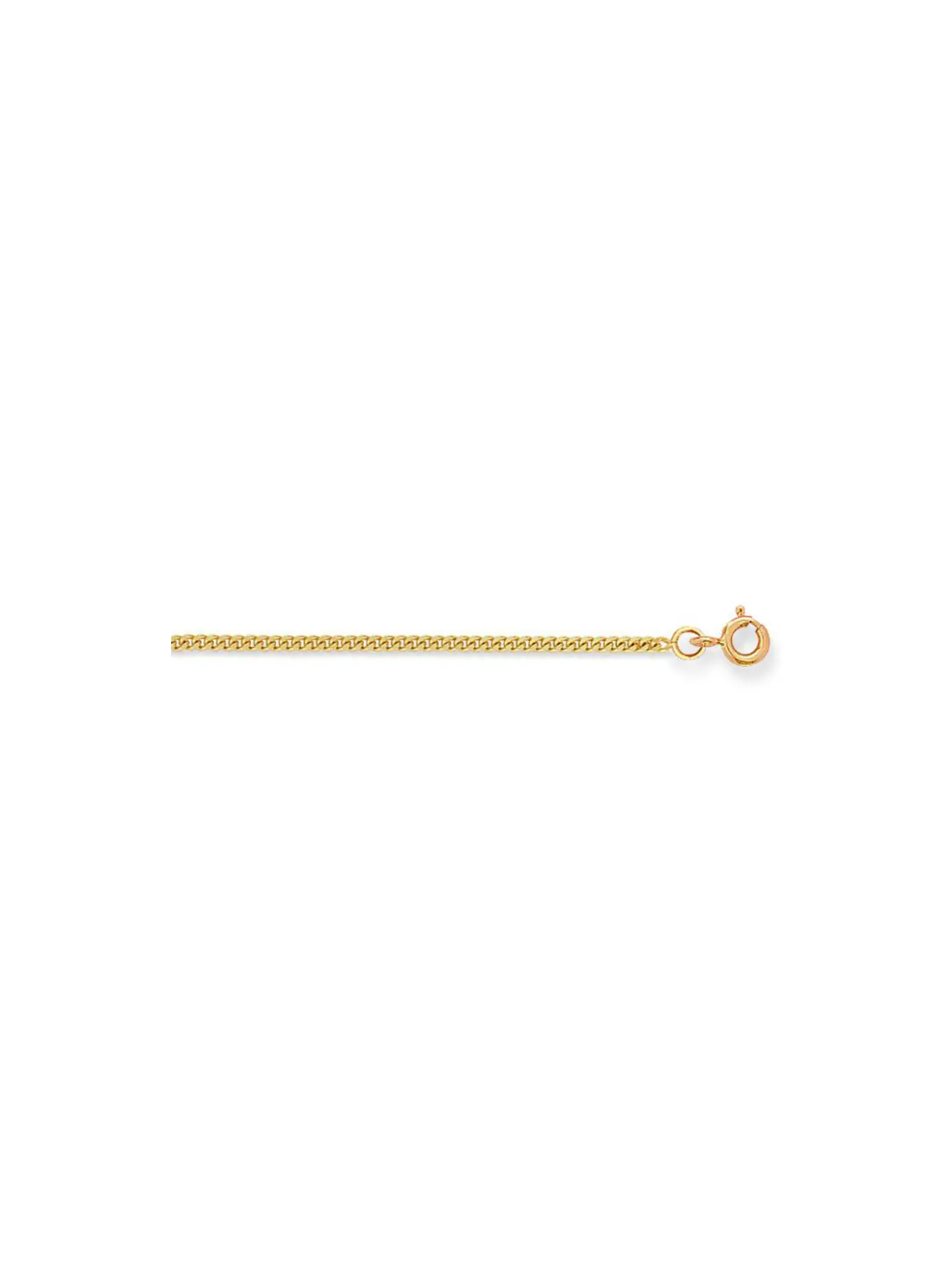Chaîne maille gourmette or jaune 9 carats 1.4 mm