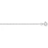 Chaîne or blanc maille forçat 9 carats