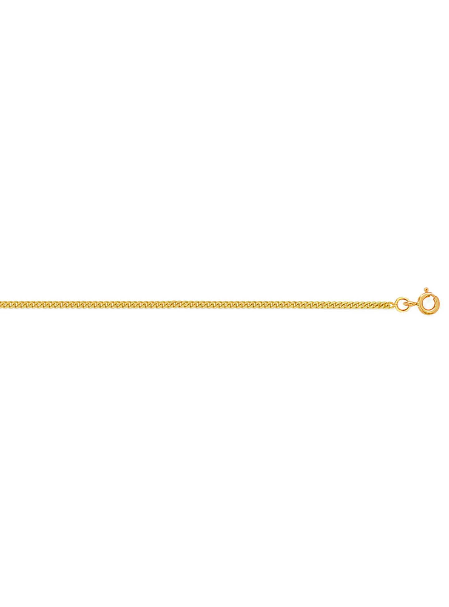Chaîne or jaune 9 carats maille gourmette 1.4mm