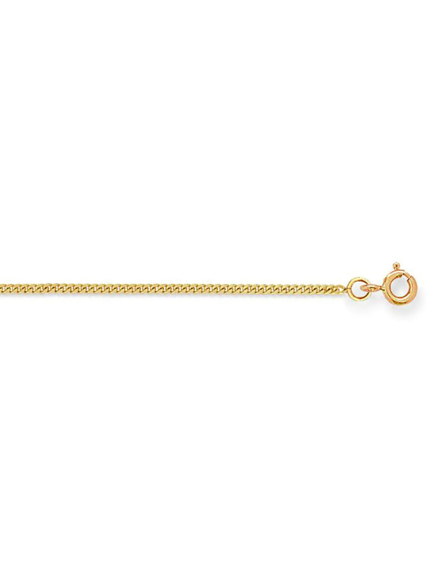 Chaîne or jaune 9 carats maille gourmette 1.2mm