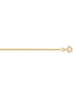 Chaîne or jaune 750/1000 maille gourmette 1.1mm