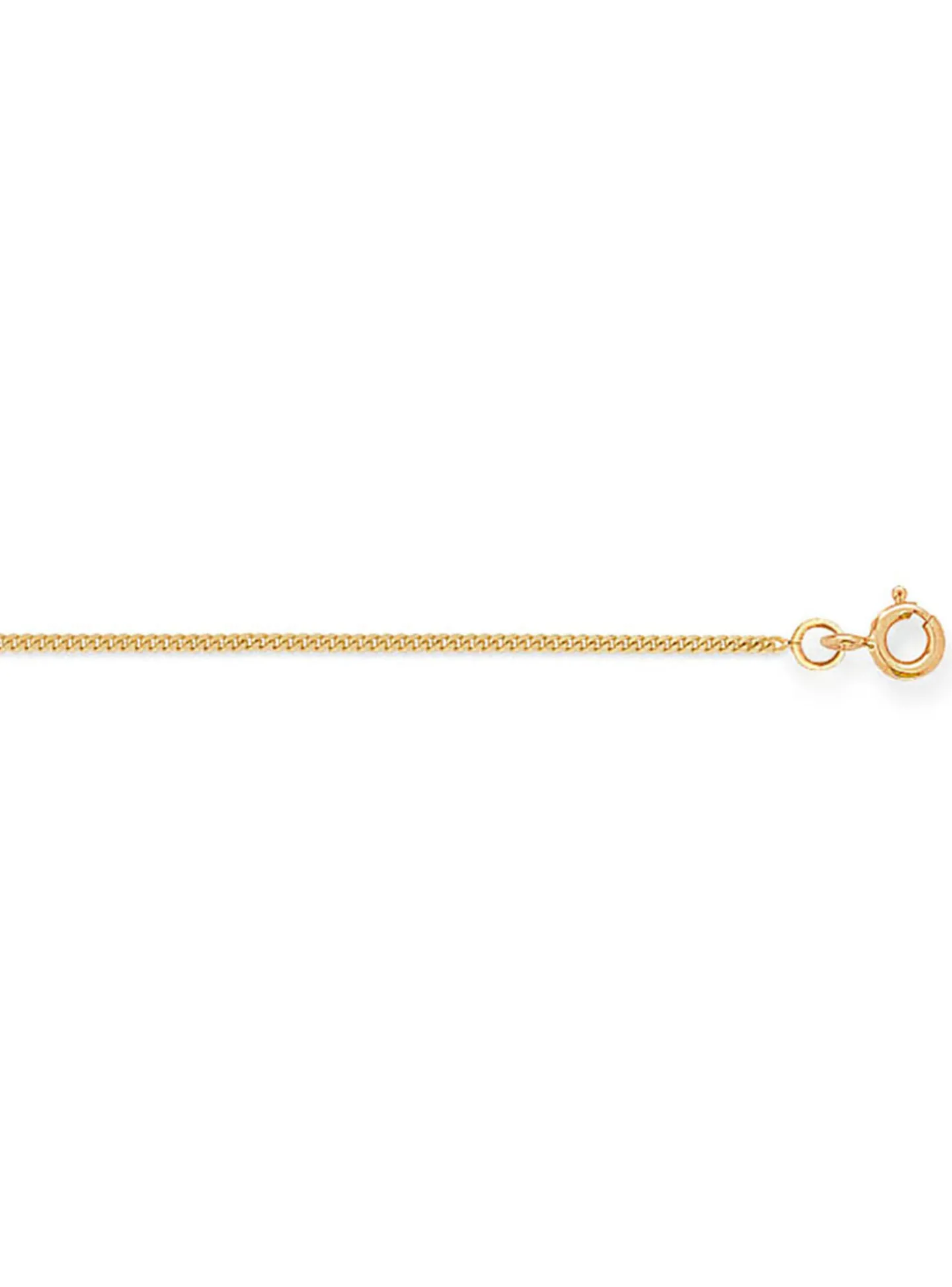Chaîne or jaune 750/1000 maille gourmette 1.1mm