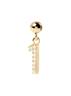 Charm PdPaola Numéro 1 doré
