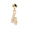 Charm PdPaola Numéro 4 doré