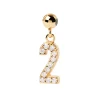 Charm PdPaola Numéro 2 doré