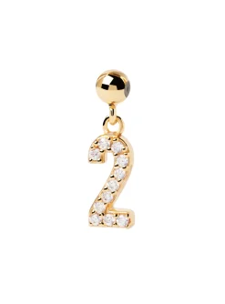 Charm PdPaola Numéro 2 doré