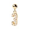 Charm PdPaola Numéro 3 doré