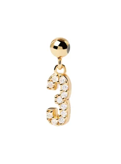 Charm PdPaola Numéro 3 doré