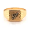 Chevalière homme Brillaxis or jaune 9 carats