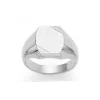 Chevalière homme Saunier argent tonneau