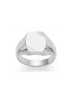 Chevalière homme Saunier argent tonneau