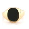 Chevalière massive Brillaxis or jaune 18 carats