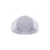 Chevalière Saunier argent plateau rond