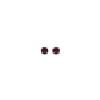 Clous d'oreilles Brillaxis cristal rouge et argent