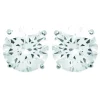 Clous d'oreilles Brillaxis oxyde 4 griffes 6mm