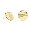 Clous d'oreilles Coeur de Lion Round Wave Gold