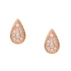 Clous d'oreilles Fossil Mosaic Teardrop en nacre