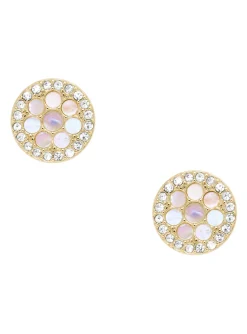 Clous d’oreilles Fossil Sadie Mosaic en nacre
