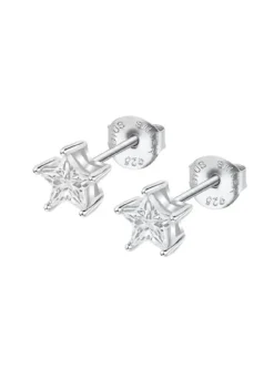 Clous d'oreilles Lotus Silver étoile