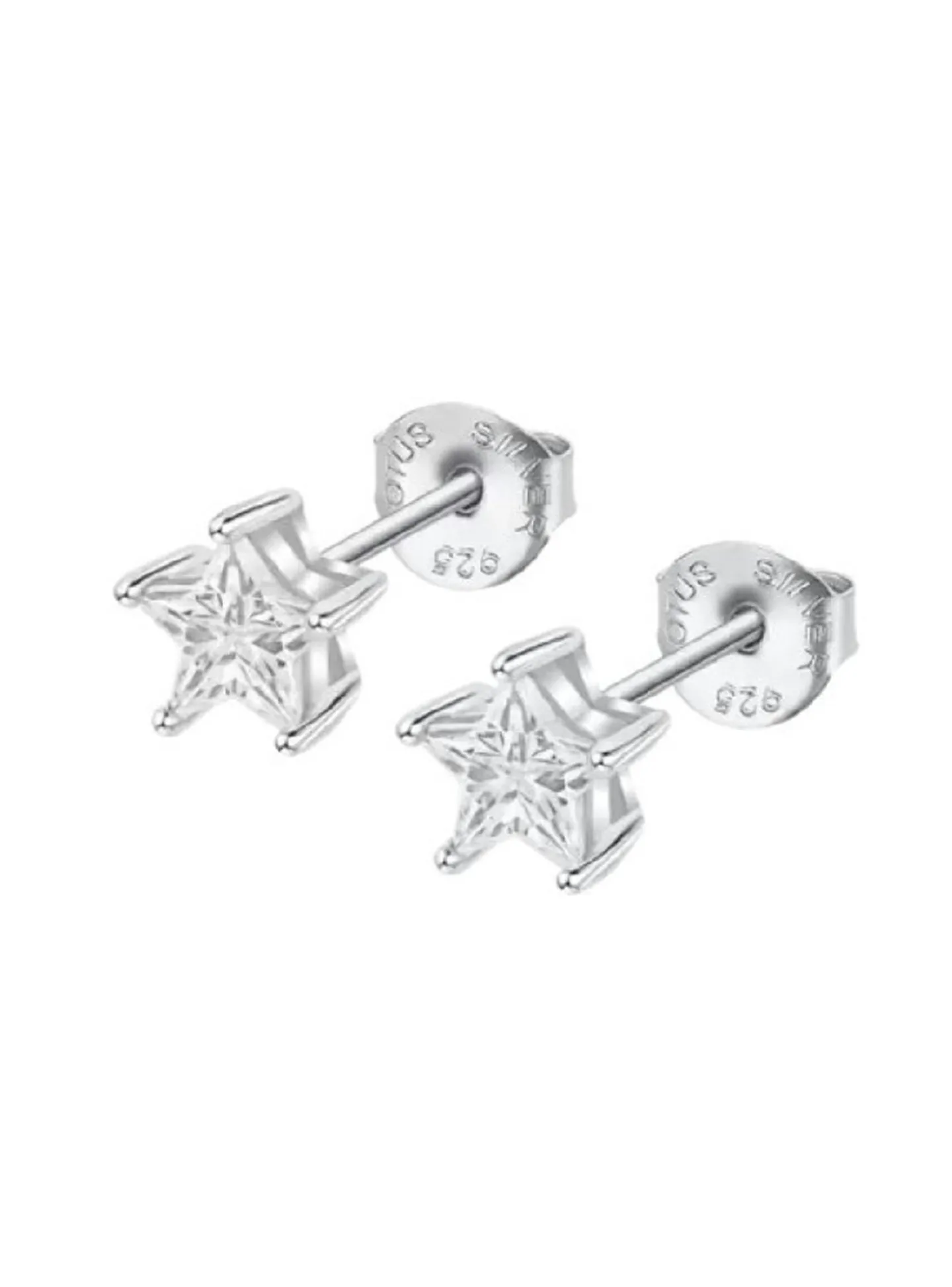 Clous d'oreilles Lotus Silver étoile