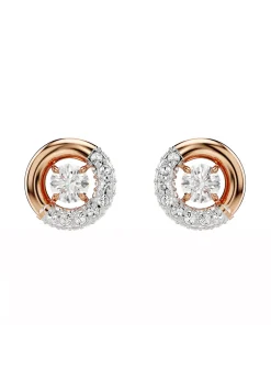 Clous d'oreilles Swarovski Dextera rosés