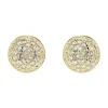 Clous d'oreilles Swarovski Meteora dorés