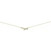 Collier 2 barrettes croisées or jaune 9 carats oz