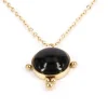 Collier Zag Bijoux acier doré noir_x005f_x000D_onyx